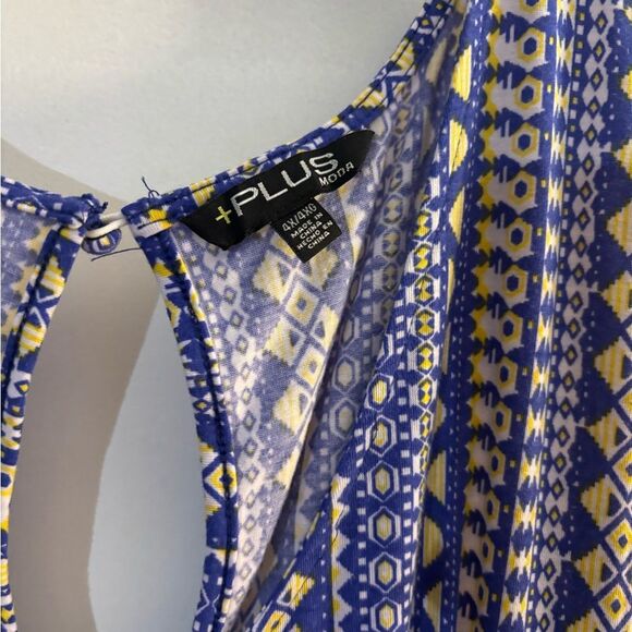 Plus Moda Patterned Sleeveless Jumpsuit szc4X - Picture 3 of 7